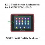 LCD Touch Screen Digitizer Replacement for LAUNCH X431 PAD